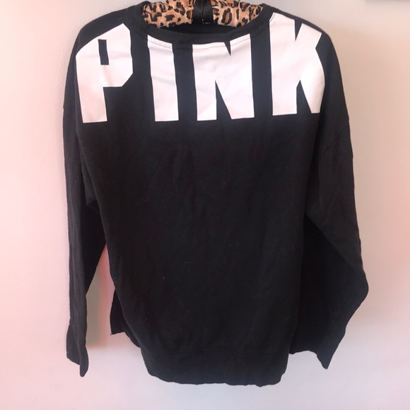 PINK black sweatshirt - size small - Picture 3 of 3